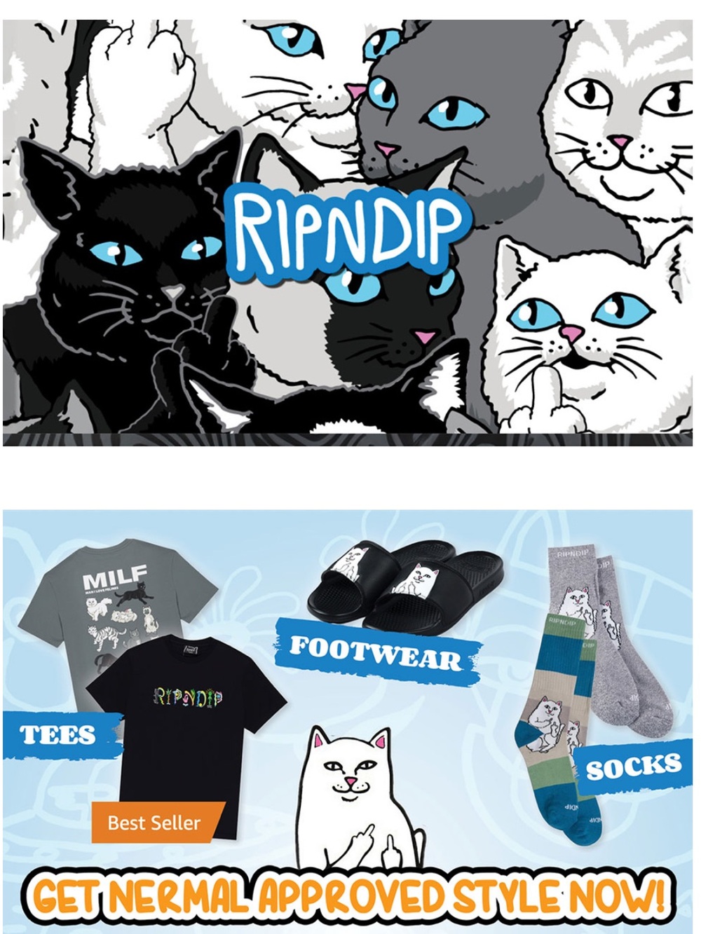 RIPNDIP Lord Nermal White Hi-Top Shoes - Picture 14 of 15